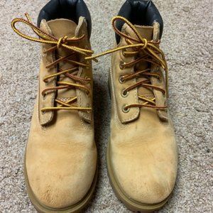Timberland 12709M 6” wheat nubuck waterproof boots / youth size 3